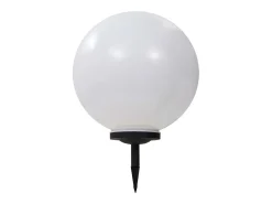 Iluminación Exterior-Lámpara solar esférica de exterior LED RGB 50 cm ES756170 Blanco