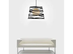 Lámpara Toolight 181691 Loft Black Negro Outlet