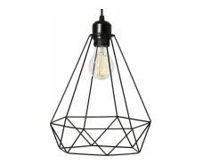 Lámpara Suspendida-Lámpara Toolight 180986 Reno Black Negro