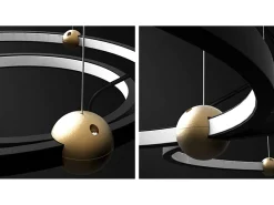 Lámpara Suspendida-Lámpara Toolight App692-30-50 Black Negro