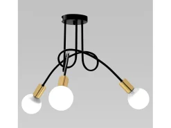 Plafón-Lámpara Toolight APP517-3C PARADISE Black Negro