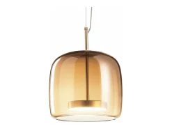 Lámpara Suspendida-Lámpara Toolight App613-1Cp Amber Brown Marru00f3n