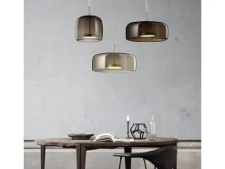 Lámpara Suspendida-Lámpara Toolight App613-1Cp Amber Brown Marru00f3n