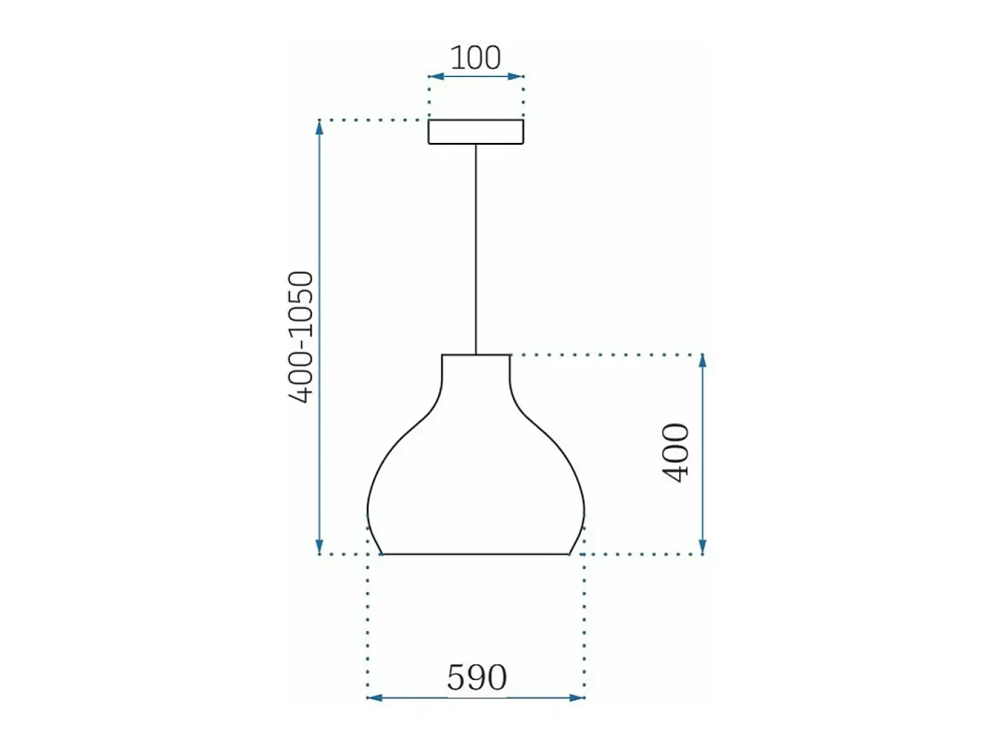 Clearance Lámpara Toolight App985-1Cp Big Brown Marru00f3n