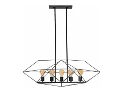 Lámpara Suspendida-Lámpara Toolight App1037-5Cp Black Negro