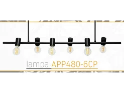 Outlet Lámpara Toolight App480-6Cp Black Negro
