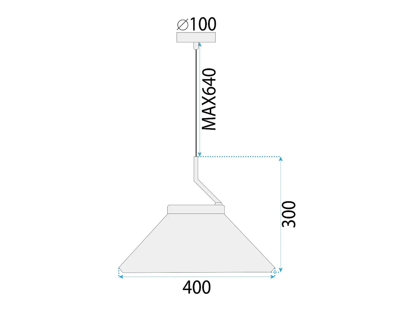 Lámpara Suspendida-Lámpara Toolight App1670-1Cp Black White Negro