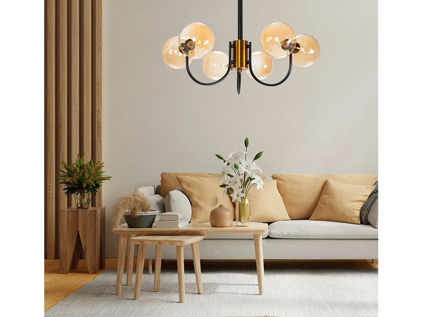 Outlet Lámpara Toolight App1120-6Cp Black Negro