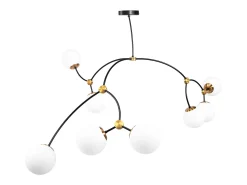 New Lámpara Toolight App1673-8Cp Black Negro