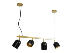 New Lámpara Toolight App1031-4Cp Black Negro