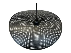 Lámpara Suspendida-Lámpara Toolight App1470-1Cp Black Brush Gold Negro