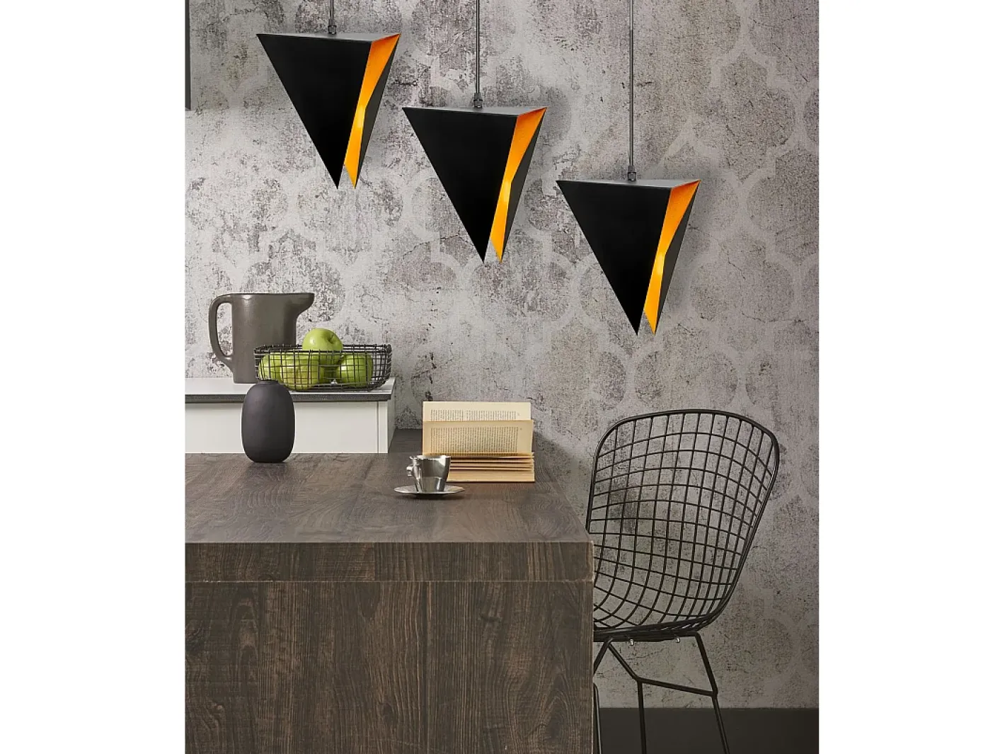 Lámpara Toolight App254-3Cp Black Negro Clearance