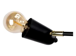 Lámpara Suspendida-Lámpara Toolight App1708-4Cp Black Gold Dorado