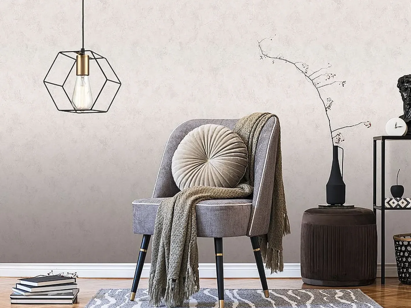Lámpara Toolight App1131-1Cp Black Gold Negro Discount