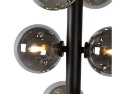 Lámpara Suspendida-Lámpara Toolight App1163-6Cp Black Grey Negro