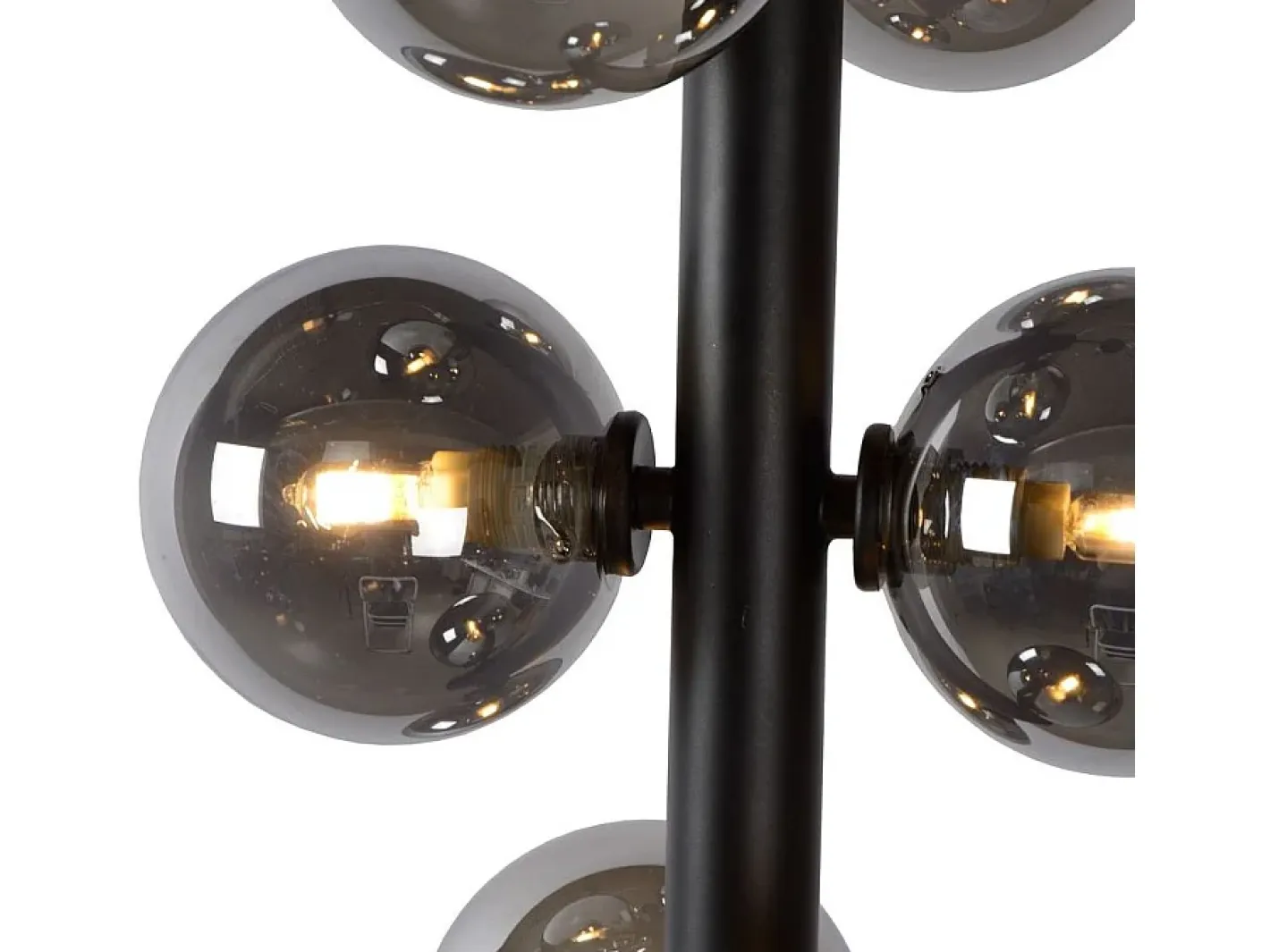 Lámpara Suspendida-Lámpara Toolight App1163-6Cp Black Grey Negro