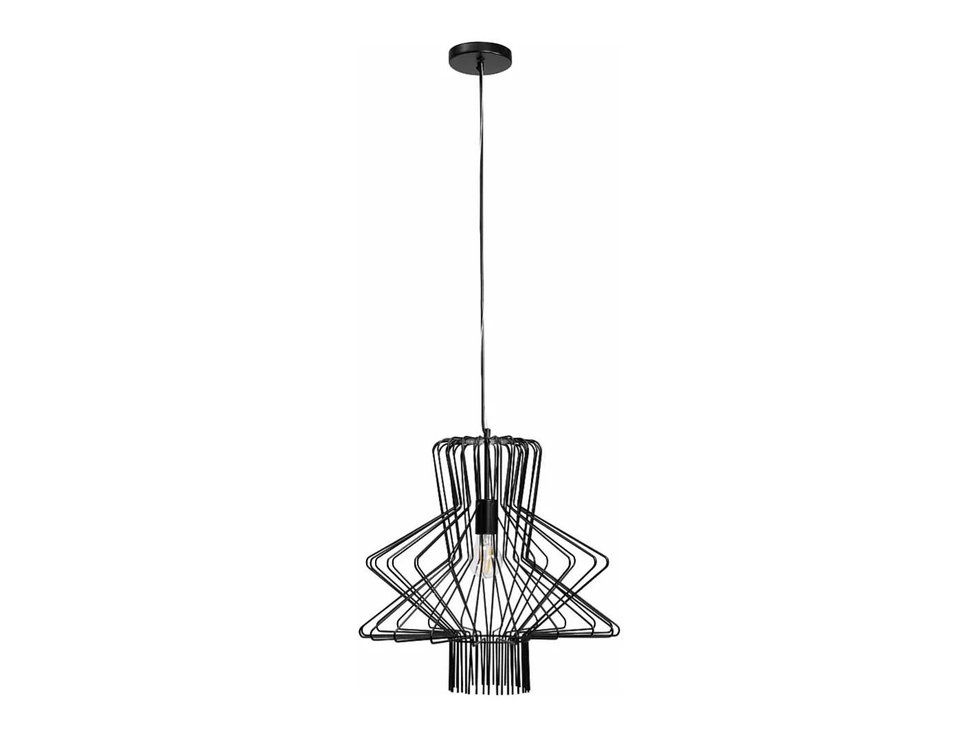 Lámpara Suspendida-Lámpara Toolight App1458-1Cp Black Negro