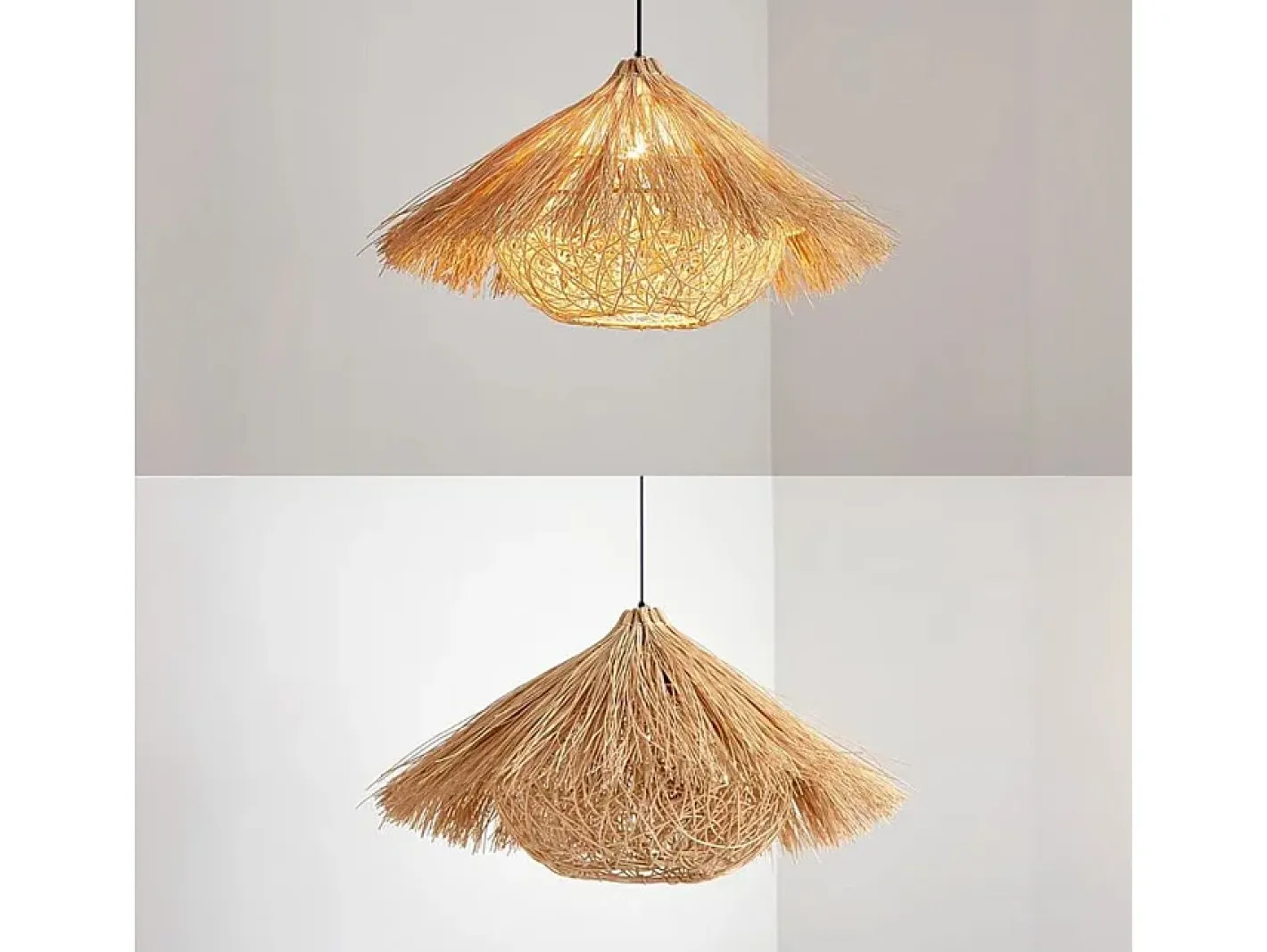 Lámpara Toolight App1636-1Cp Boho Beige New
