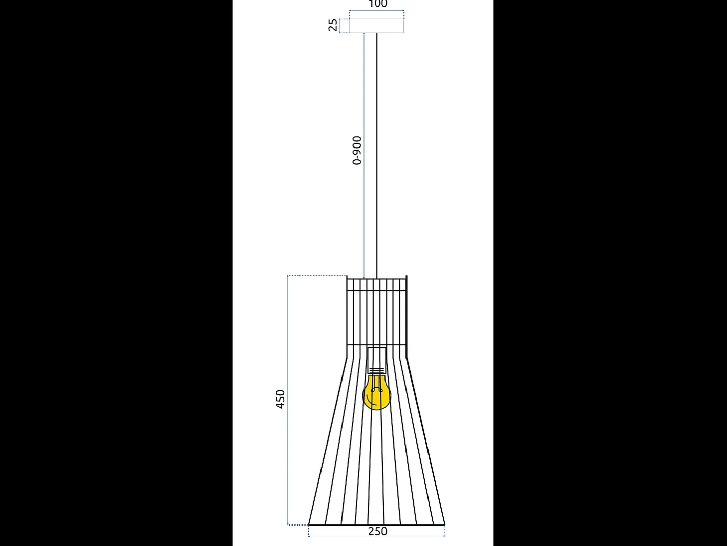 Lámpara Suspendida-Lámpara Toolight App1350-Cp Boho Black Negro