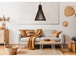 Lámpara Suspendida-Lámpara Toolight App1350-Cp Boho Black Negro