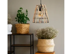 Lámpara Suspendida-Lámpara Toolight App1318-1Cp Boho Brown Marru00f3n