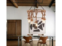 Clearance Lámpara Toolight App677-5Cp Boho Brown Marru00f3n