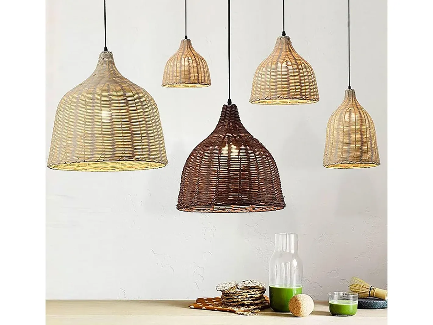 Lámpara Suspendida-Lámpara Toolight App1645-1Cp Boho Beige