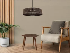 Lámpara Suspendida-Lámpara Toolight App1295-1Cp Boho Brown Marru00f3n