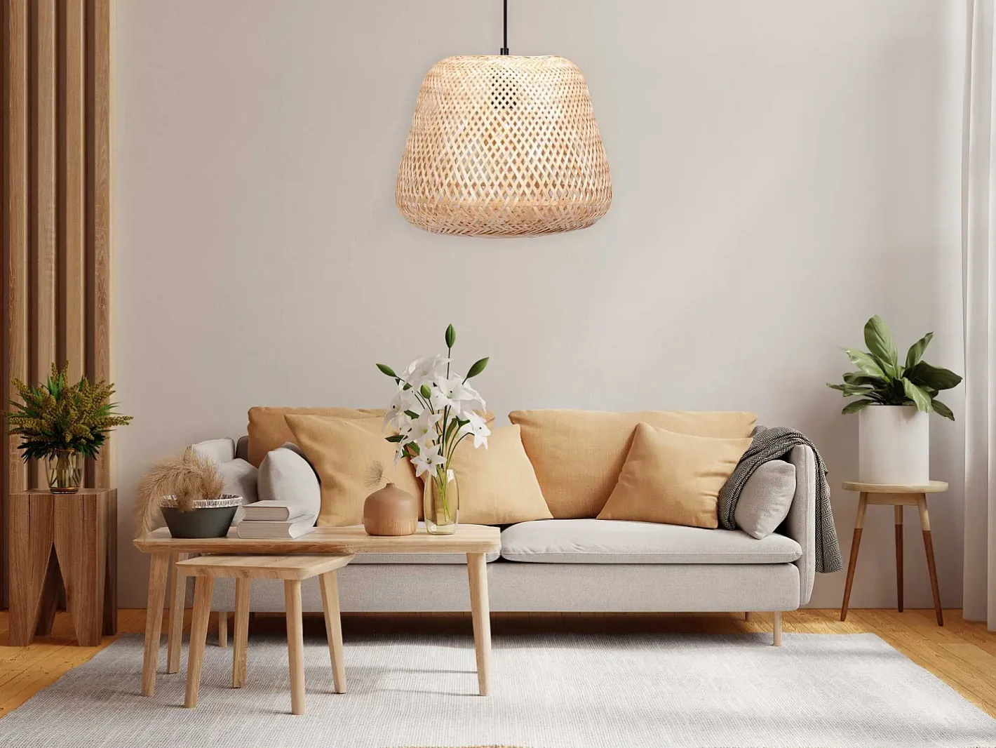 Lámpara Toolight App1338-1Cp Boho Beige