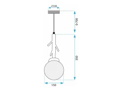 Lámpara Toolight App1422-1Cp Brown Marru00f3n Discount