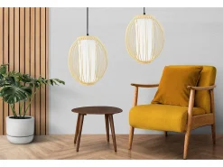 Lámpara Suspendida-Lámpara Toolight App1634-1Cp Brown Marru00f3n