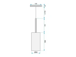 Lámpara Toolight App1700-1Cp C Brown Marru00f3n
