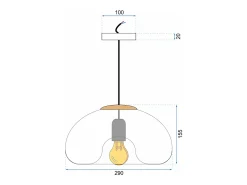 Clearance Lámpara Toolight App322-1Cp Chrome Plateado