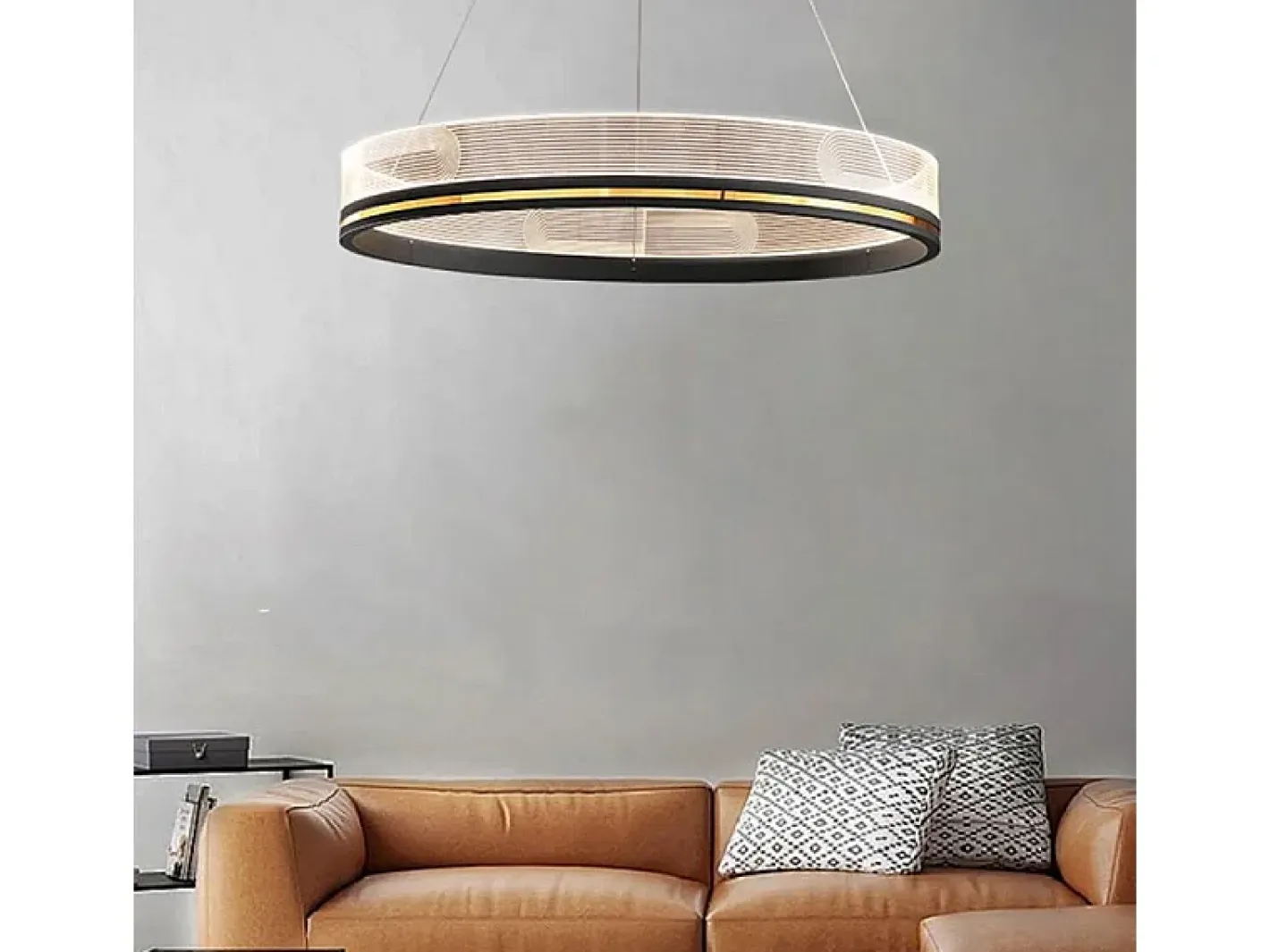Lámpara Suspendida-Lámpara Toolight App1192-Cp 60Cm Black Negro