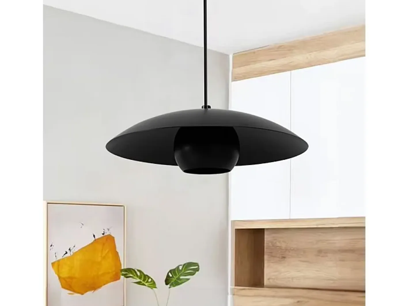 Lámpara Suspendida-Lámpara Toolight App1450-1Cp 30Cm Black Negro