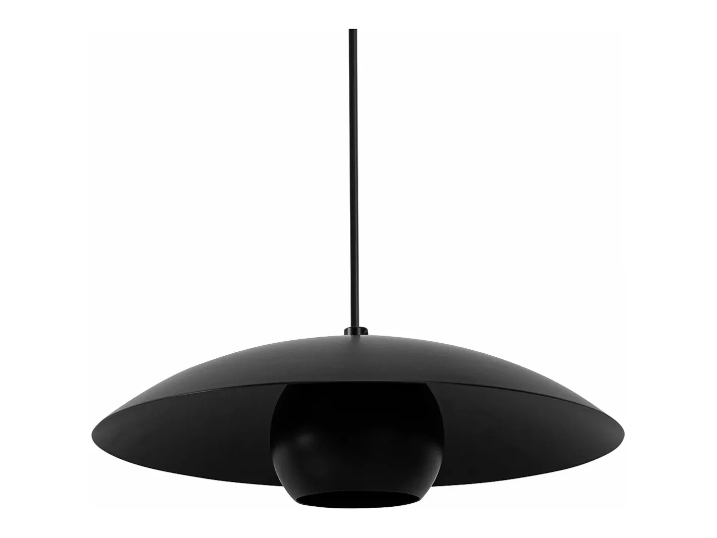 Lámpara Suspendida-Lámpara Toolight App1450-1Cp 30Cm Black Negro