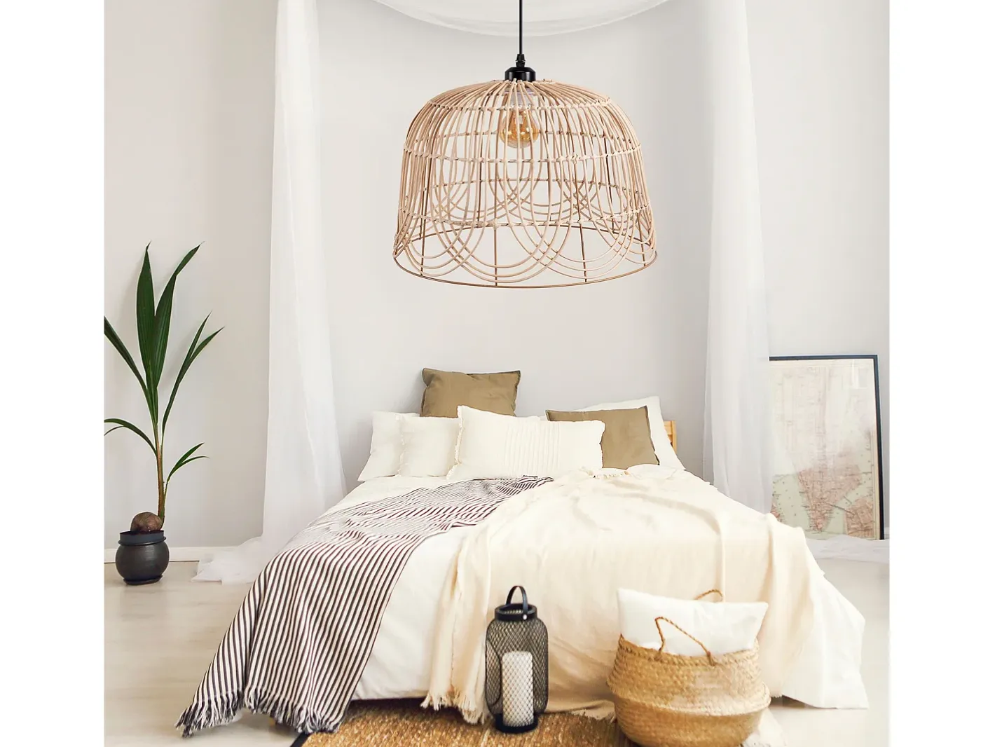 Lámpara Suspendida-Lámpara Toolight App1351-1Cp 35Cm Beige