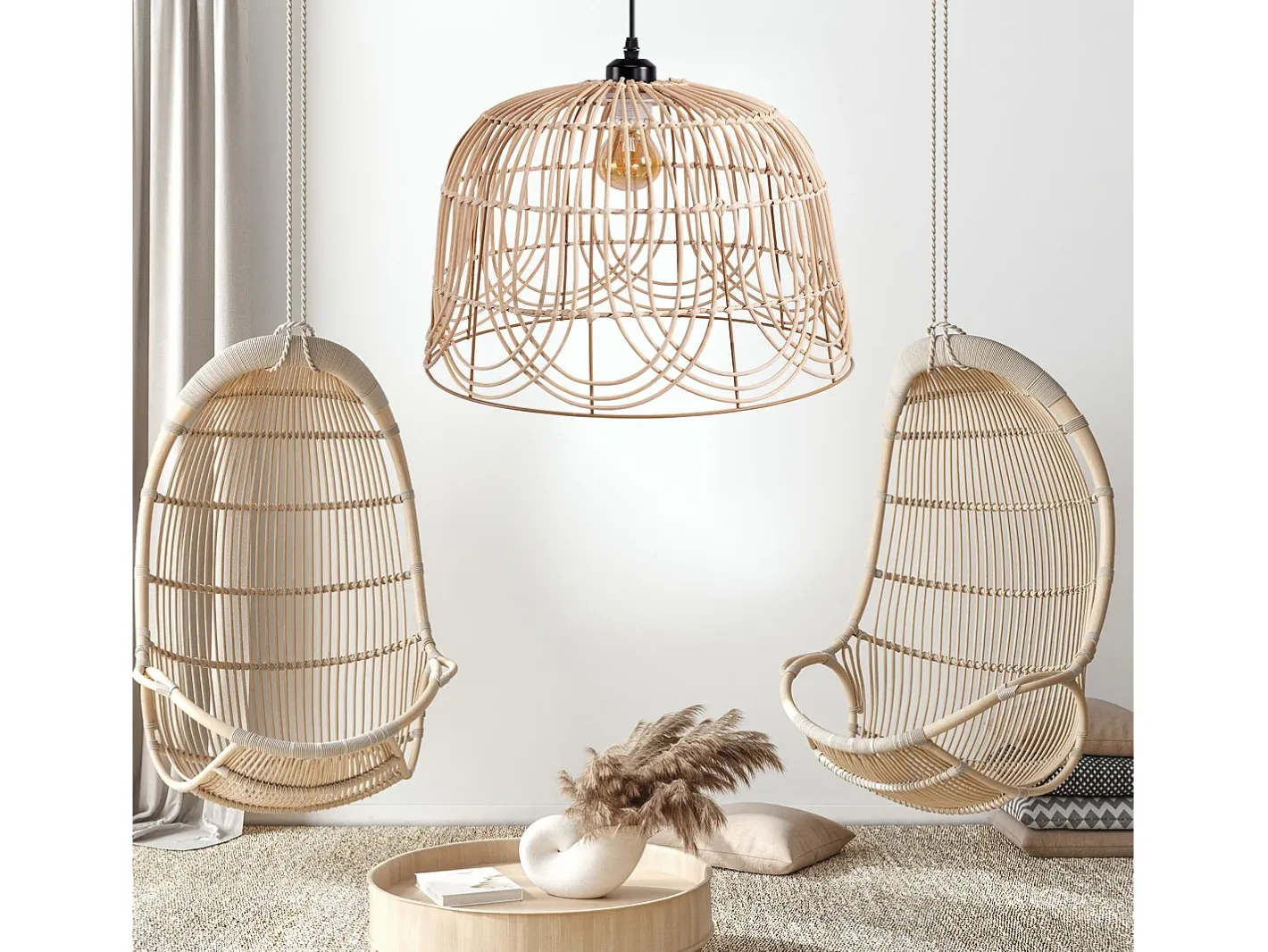 Lámpara Suspendida-Lámpara Toolight App1351-1Cp 35Cm Beige