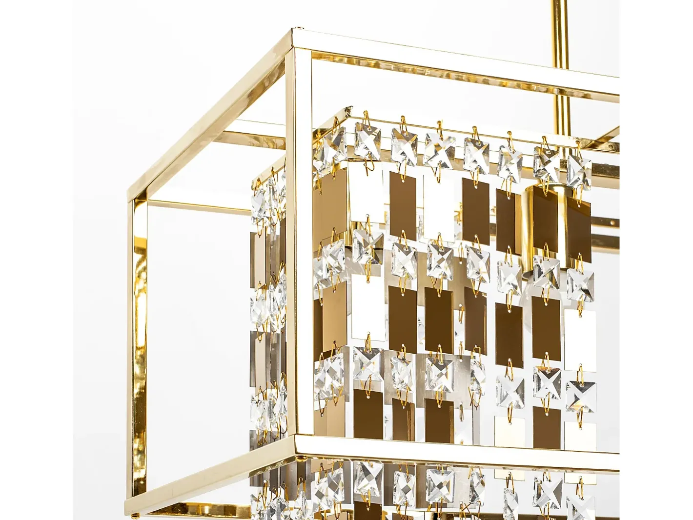 Lámpara Suspendida-Lámpara Toolight App1113-4Cp Gold Dorado