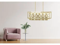 Lámpara Suspendida-Lámpara Toolight App1113-4Cp Gold Dorado