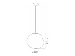 Lámpara Suspendida-Lámpara Toolight App331-1Cp Gold Dorado