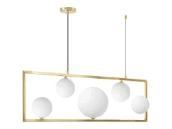 Lámpara Suspendida-Lámpara Toolight App1020-5Cp Gold Dorado