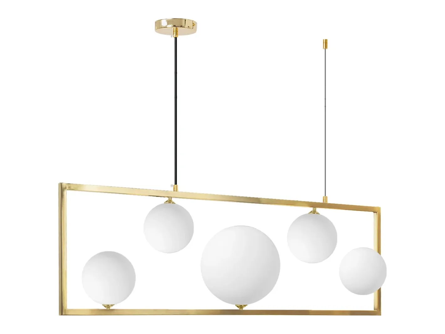 Lámpara Suspendida-Lámpara Toolight App1020-5Cp Gold Dorado