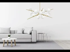 Lámpara Suspendida-Lámpara Toolight App998-12Cp Gold Dorado