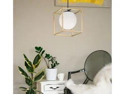 Lámpara Suspendida-Lámpara Toolight App1165-1Cp Gold White Dorado