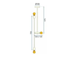 Hot Lámpara Toolight App1115-6Cp Gold Dorado