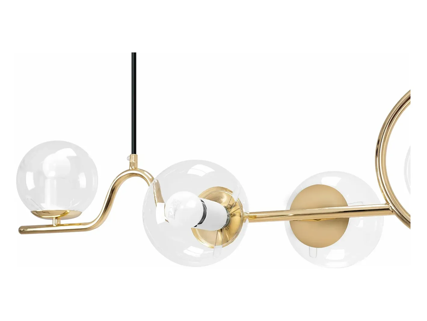 Lámpara Suspendida-Lámpara Toolight App1023-5Cp Gold Dorado