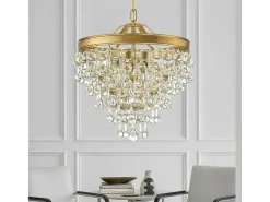 Lámpara Suspendida-Lámpara Toolight App1621-3Cp Gold Dorado
