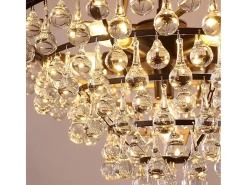 Lámpara Suspendida-Lámpara Toolight App1621-3Cp Gold Dorado