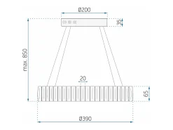 Lámpara Toolight App1040-Cp Grey Gris Clearance